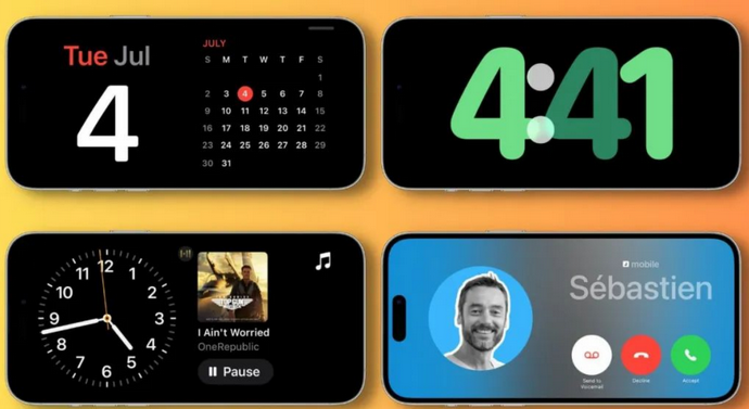 贵港苹果手机维修分享iOS17横屏充电待机显示有什么好处 