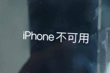 贵港苹果服务网点分享锁屏界面显示“iPhone 不可用”如何解决 